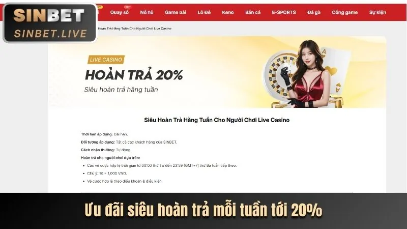 Hoàn trả hàng tuần 8qbet app